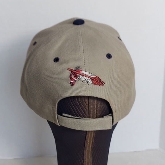 Texas Head Wear Western Native American Inspired Tan Baseball Cap with appliques - Picture 6 of 10